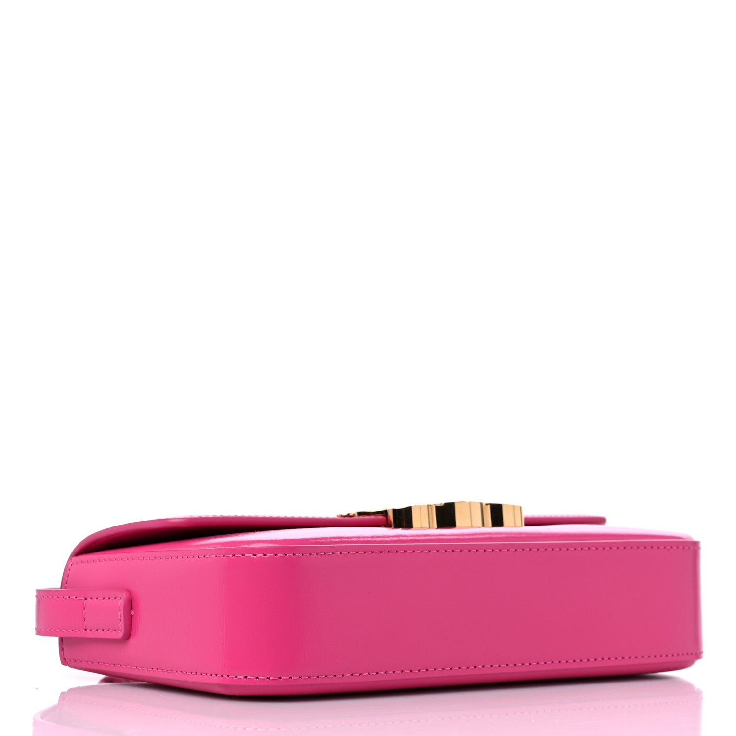 Celine Shiny Calfskin Triomphe Shoulder Bag Fuchsia 4 of 9