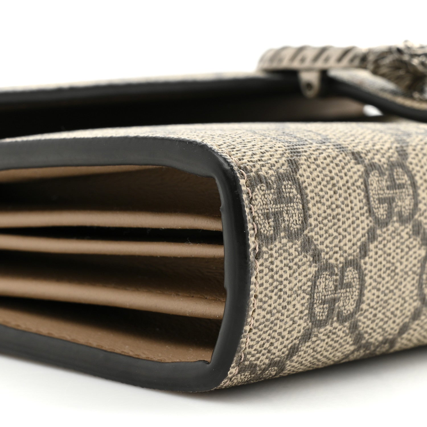 Gucci GG Supreme Monogram Mini Dionysus Chain Wallet Beige Taupe 12 of 13