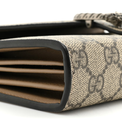 Gucci GG Supreme Monogram Mini Dionysus Chain Wallet Beige Taupe 12 of 13