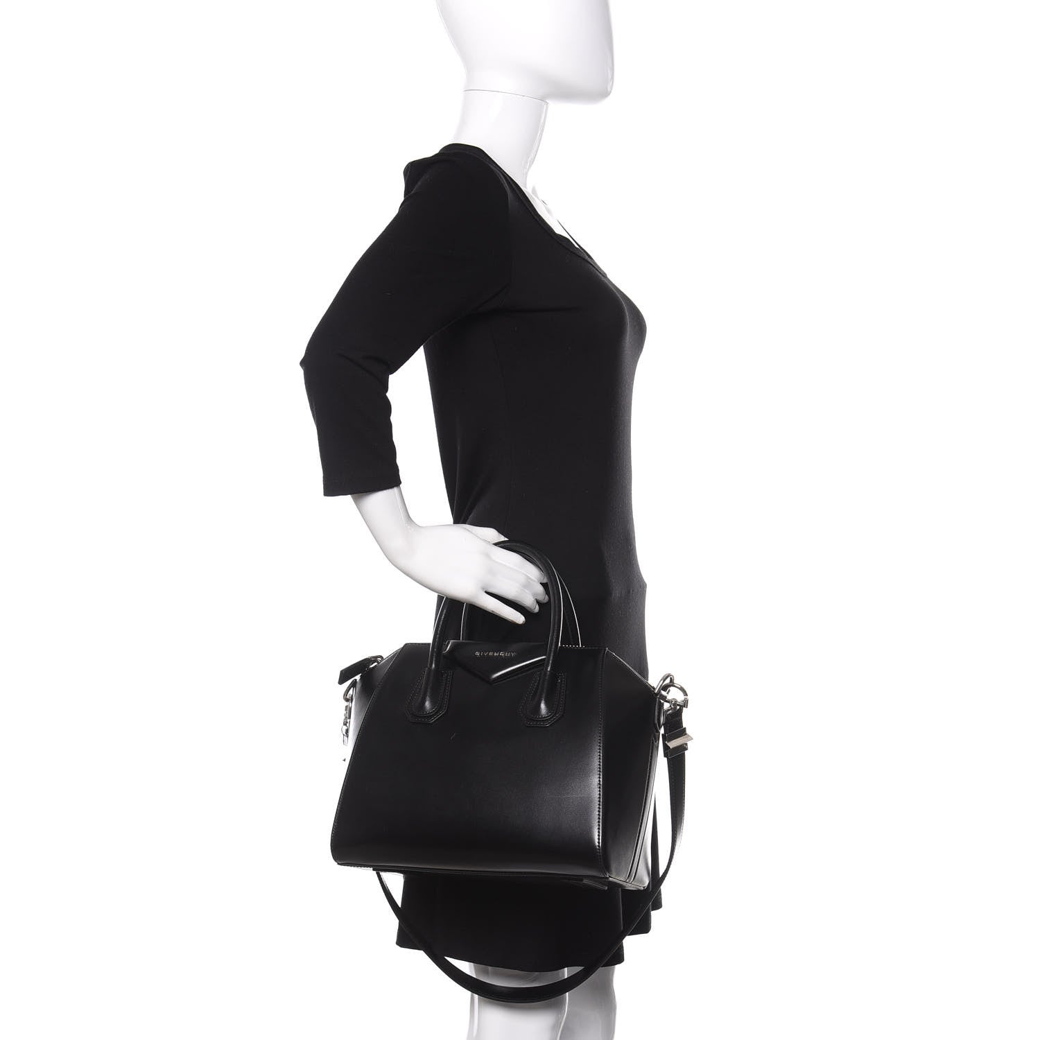 Givenchy Shiny Lord Calfskin Small Antigona Black 3 of 13