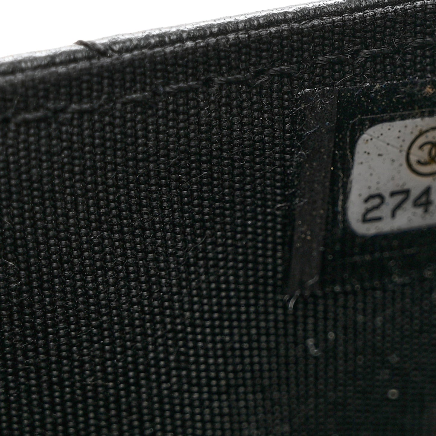 Lambskin Quilted Flap Card Holder Wallet Black