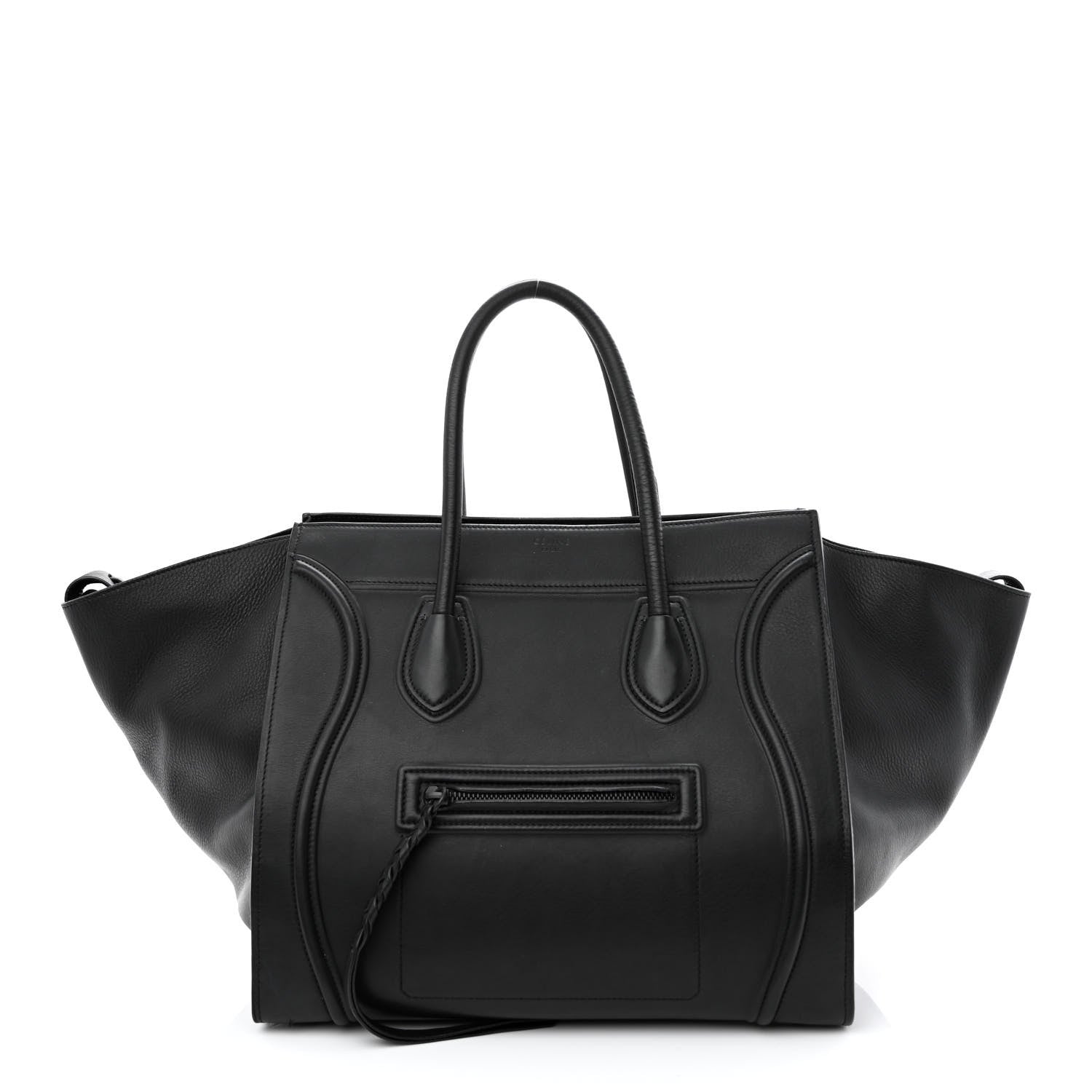 Celine Smooth Calfskin Medium Phantom Luggage Black 1 of 12