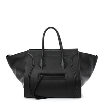 Celine Smooth Calfskin Medium Phantom Luggage Black 1 of 12