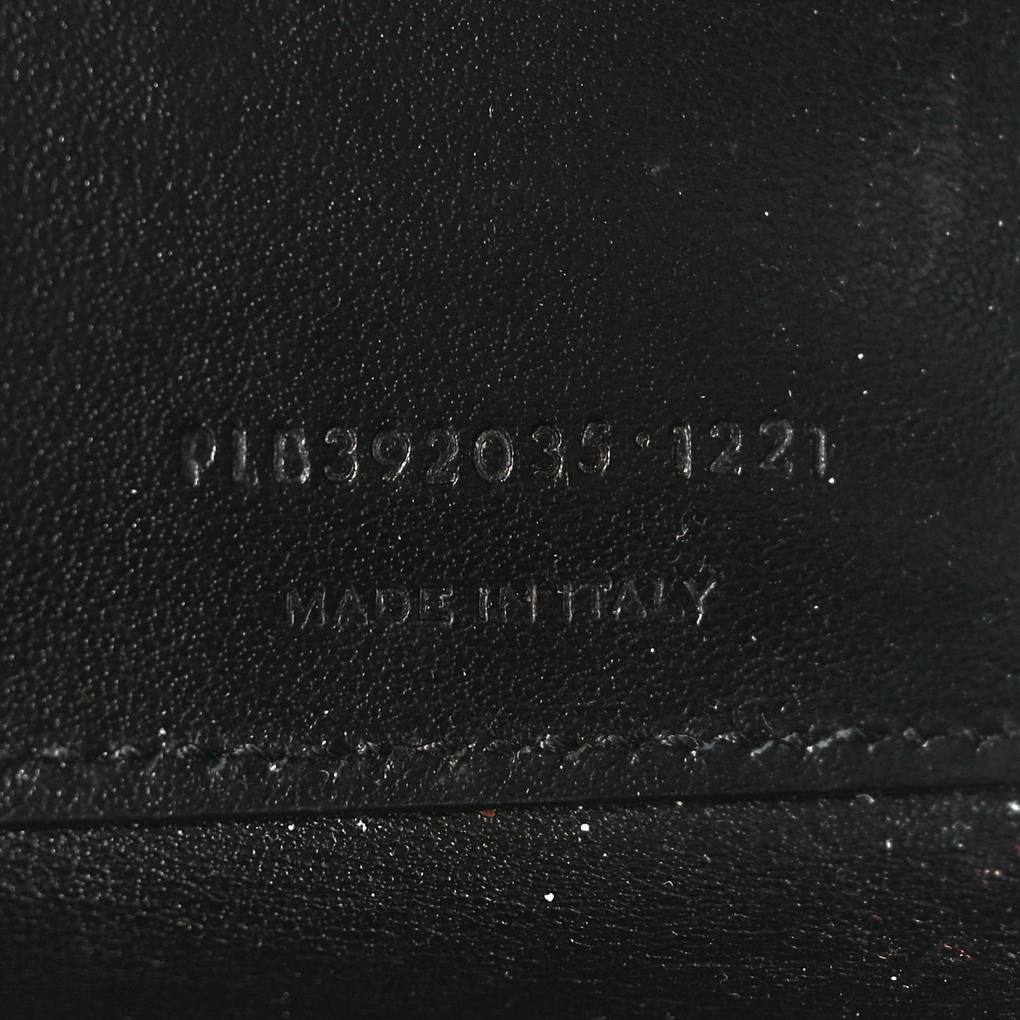 Grained Calfskin Nano Sac De Jour Black