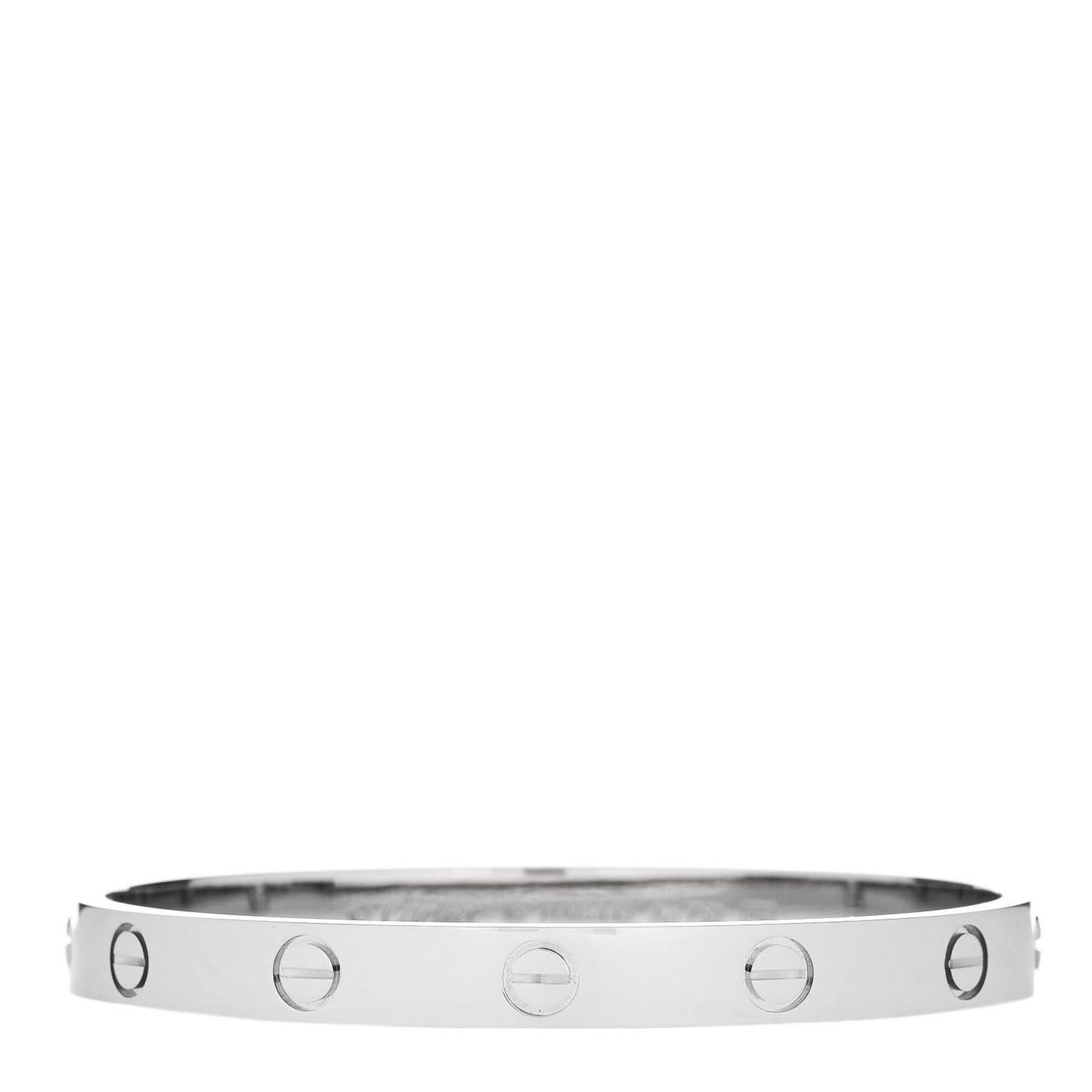 18K White Gold LOVE Bracelet 16