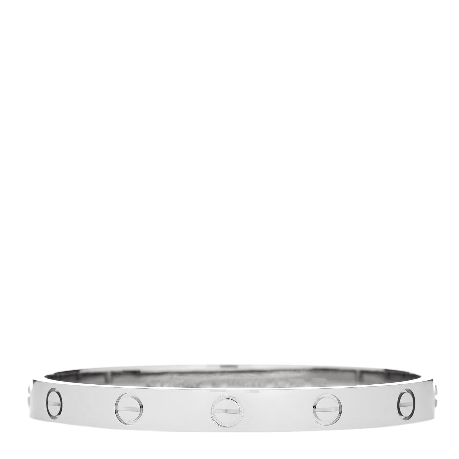 Cartier 18K White Gold LOVE Bracelet 16 1 of 9