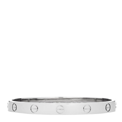 Cartier 18K White Gold LOVE Bracelet 16 1 of 9