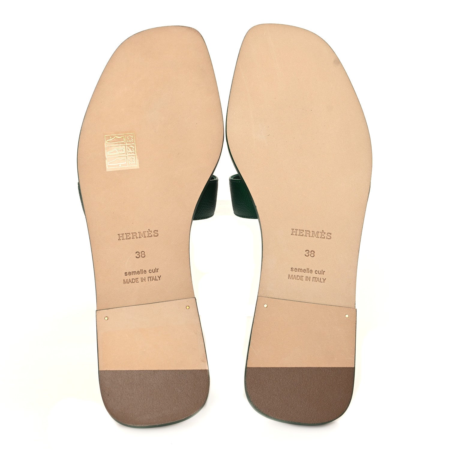 Hermes Epsom Oran Sandals 38 Cactus 5 of 9