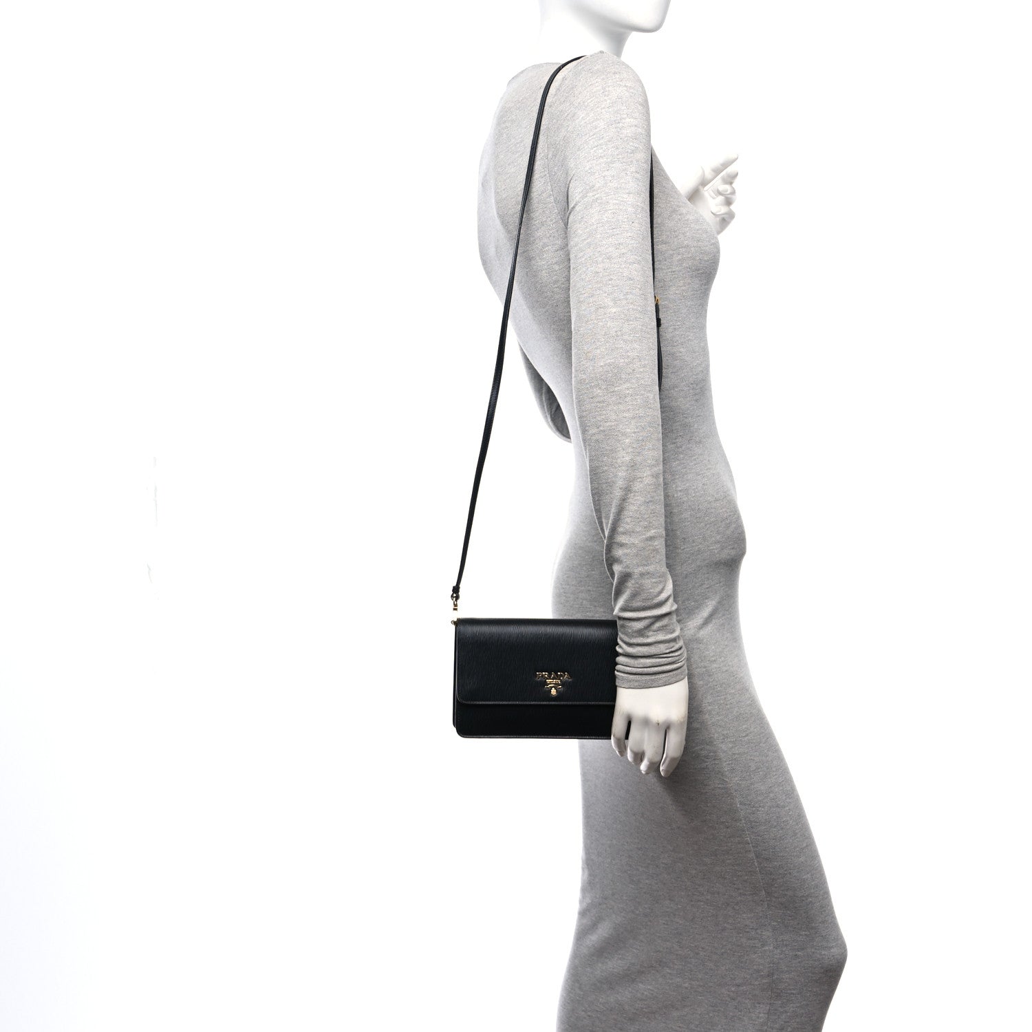 Prada Vitello Move Mini Bag Black 2 of 13