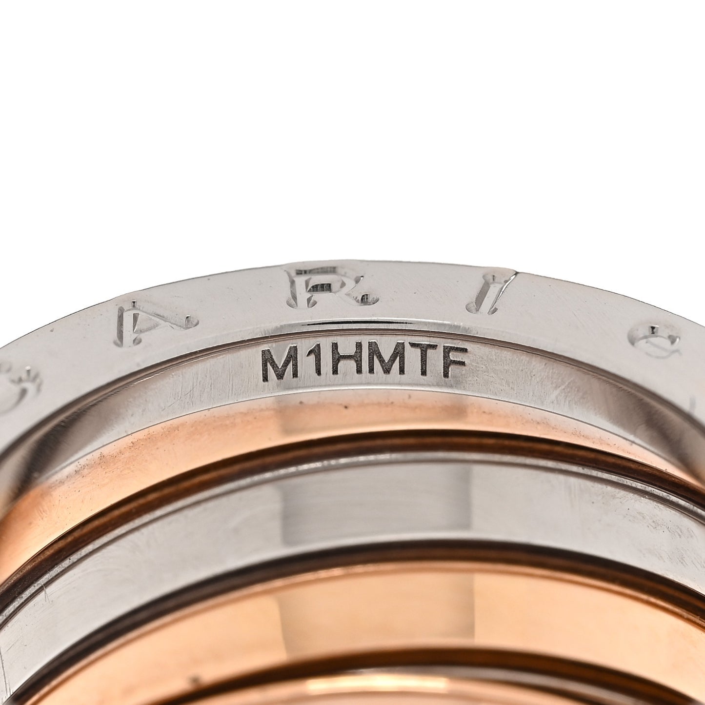 18K Rose White Gold B.Zero1 Four-Band Ring 54 7