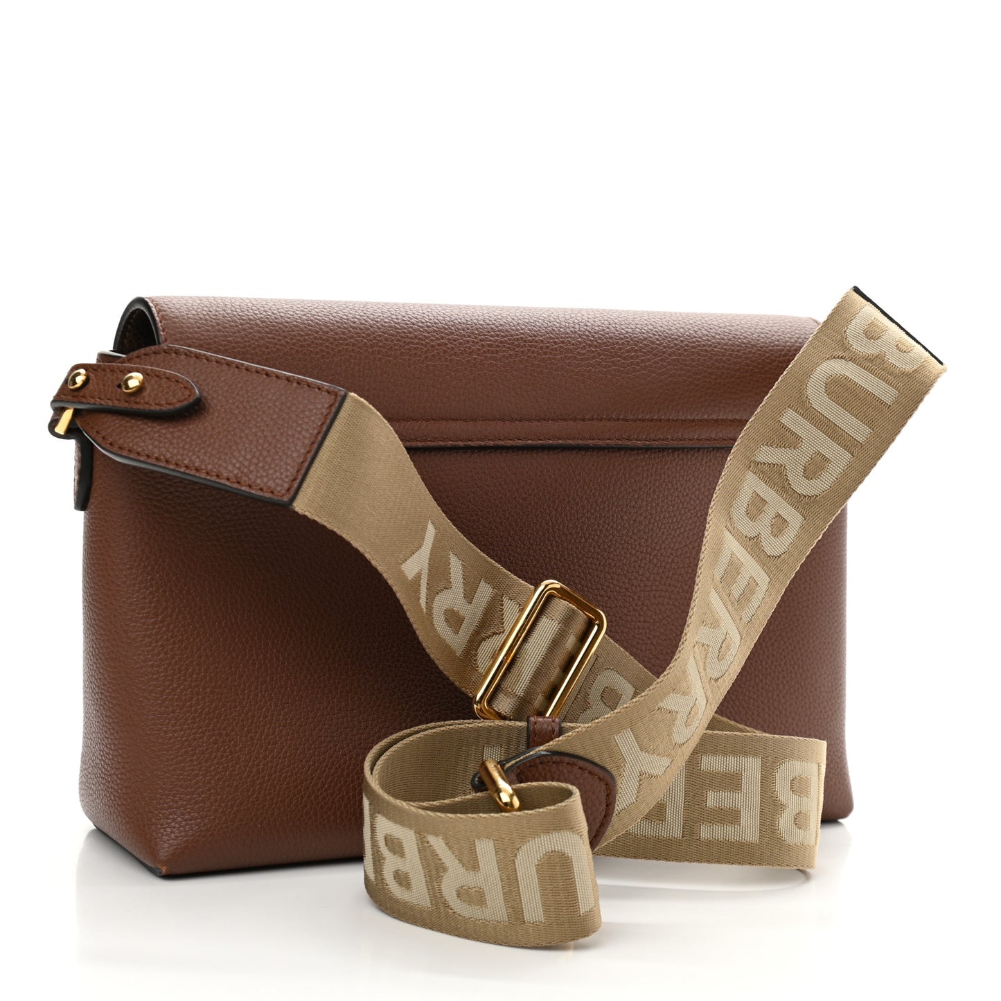 Calfskin Vintage Check Note Crossbody Bag Tan