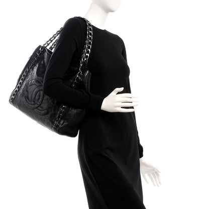 Chanel Glazed Caviar Modern Chain Tote Black 2 of 9