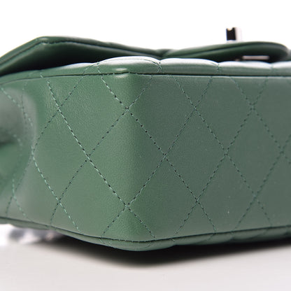 Chanel Lambskin Quilted Mini Rectangular Flap Green 8 of 9