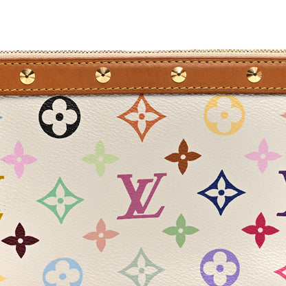 Louis Vuitton Monogram Multicolor Pochette Accessories White 7 of 9