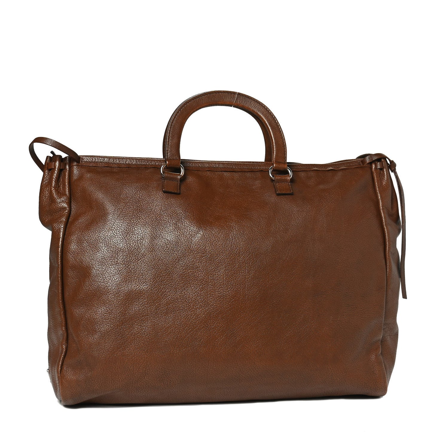 Vitello Daino Top Handle Tote Brown