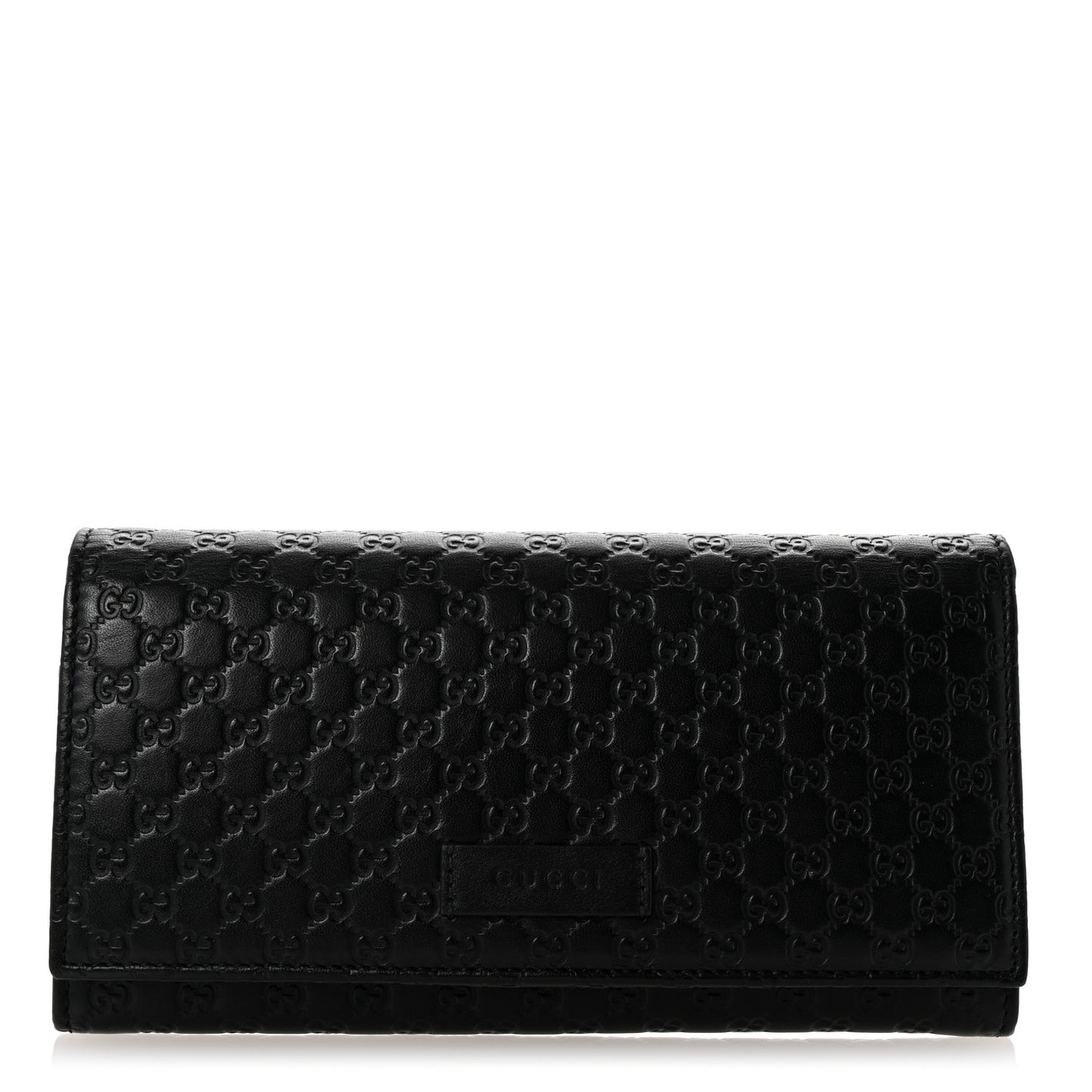 Soft Microguccissima Continental Wallet Black