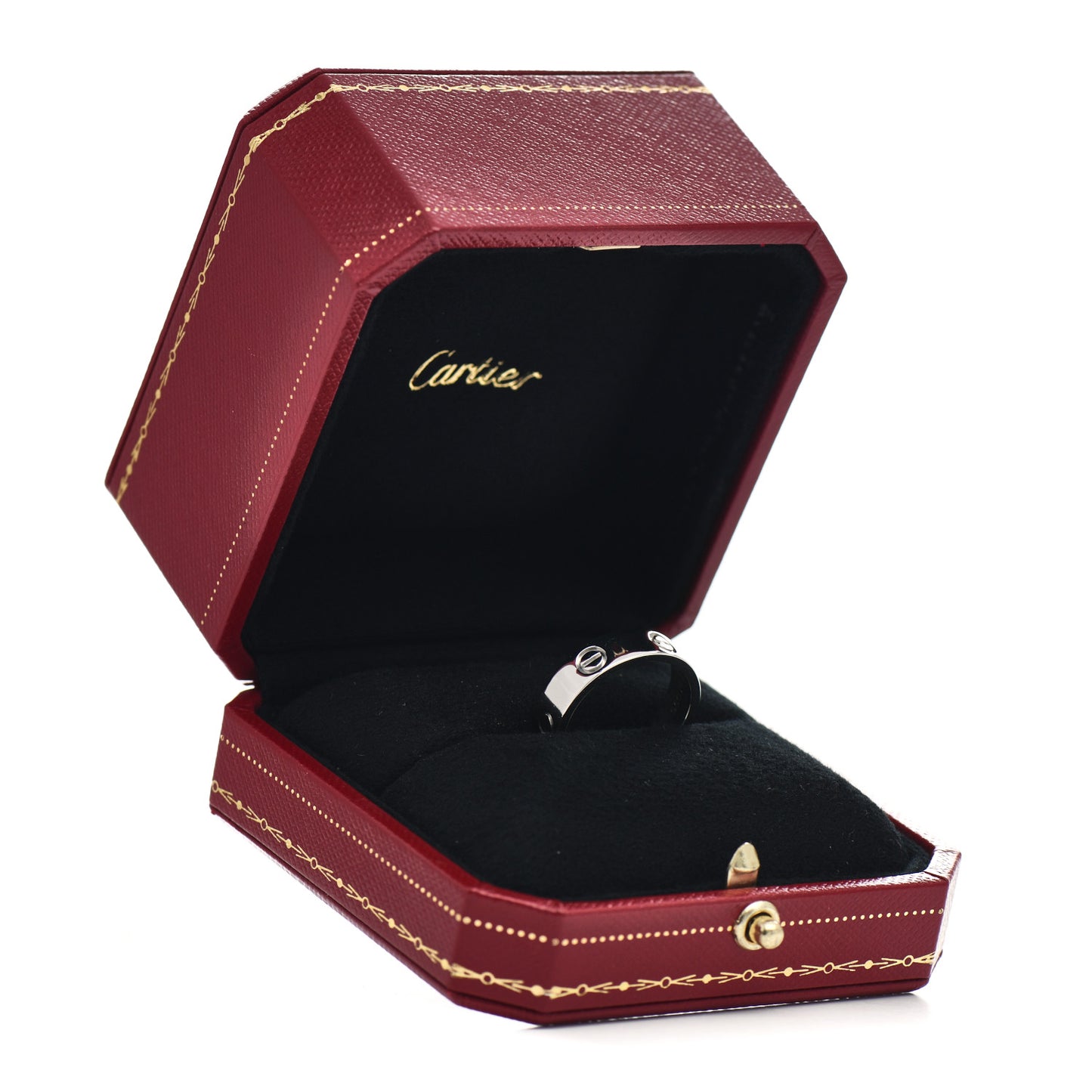 Platinum 5.5mm LOVE Ring 56 7.5