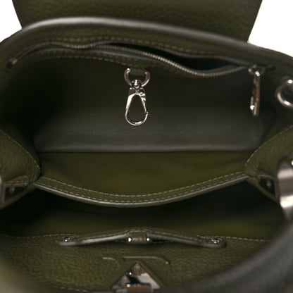 Louis Vuitton Taurillon Capucines BB Khaki 5 of 9