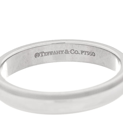 Tiffany Platinum 3mm Together Milgrain Wedding Band Ring  51 5.75 4 of 4