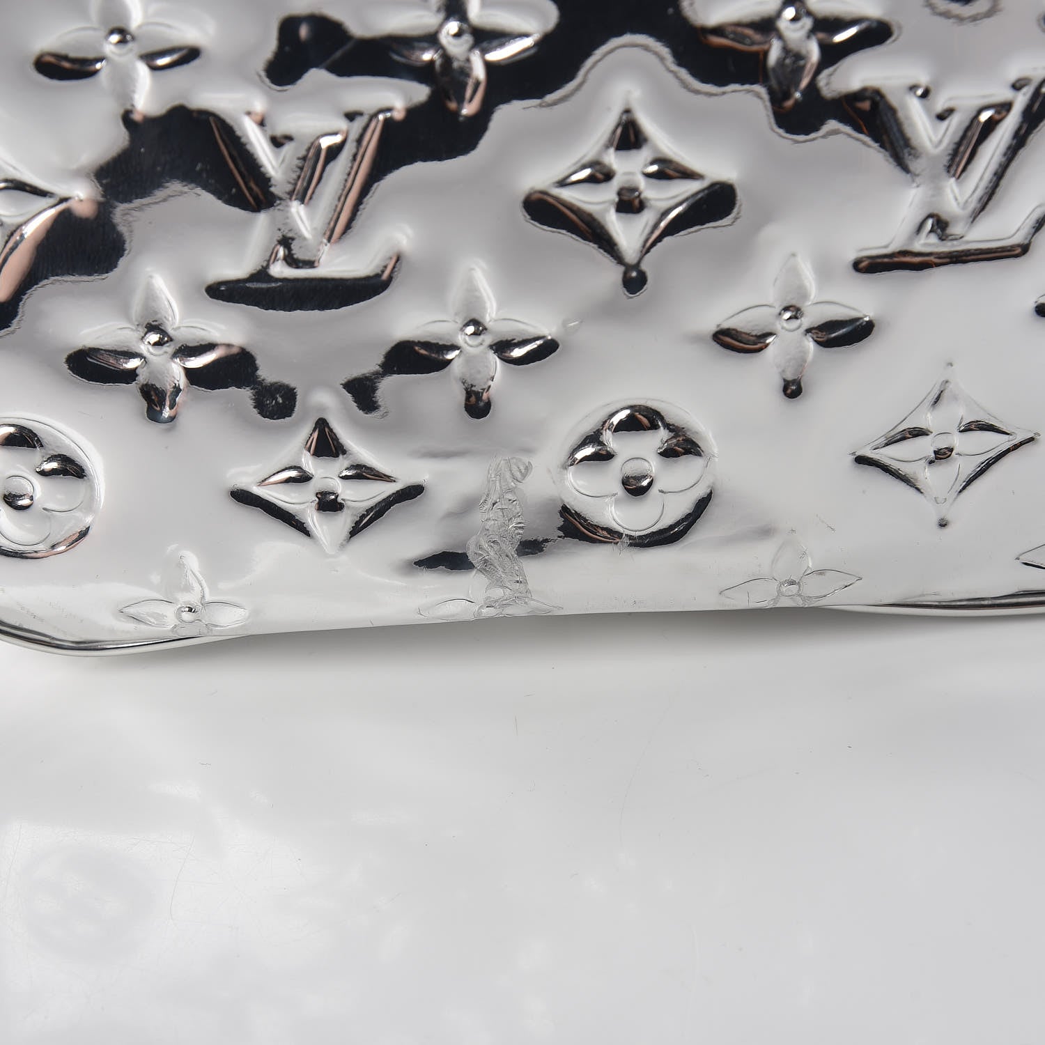 Louis Vuitton Monogram Miroir Speedy 35 Silver 9 of 16