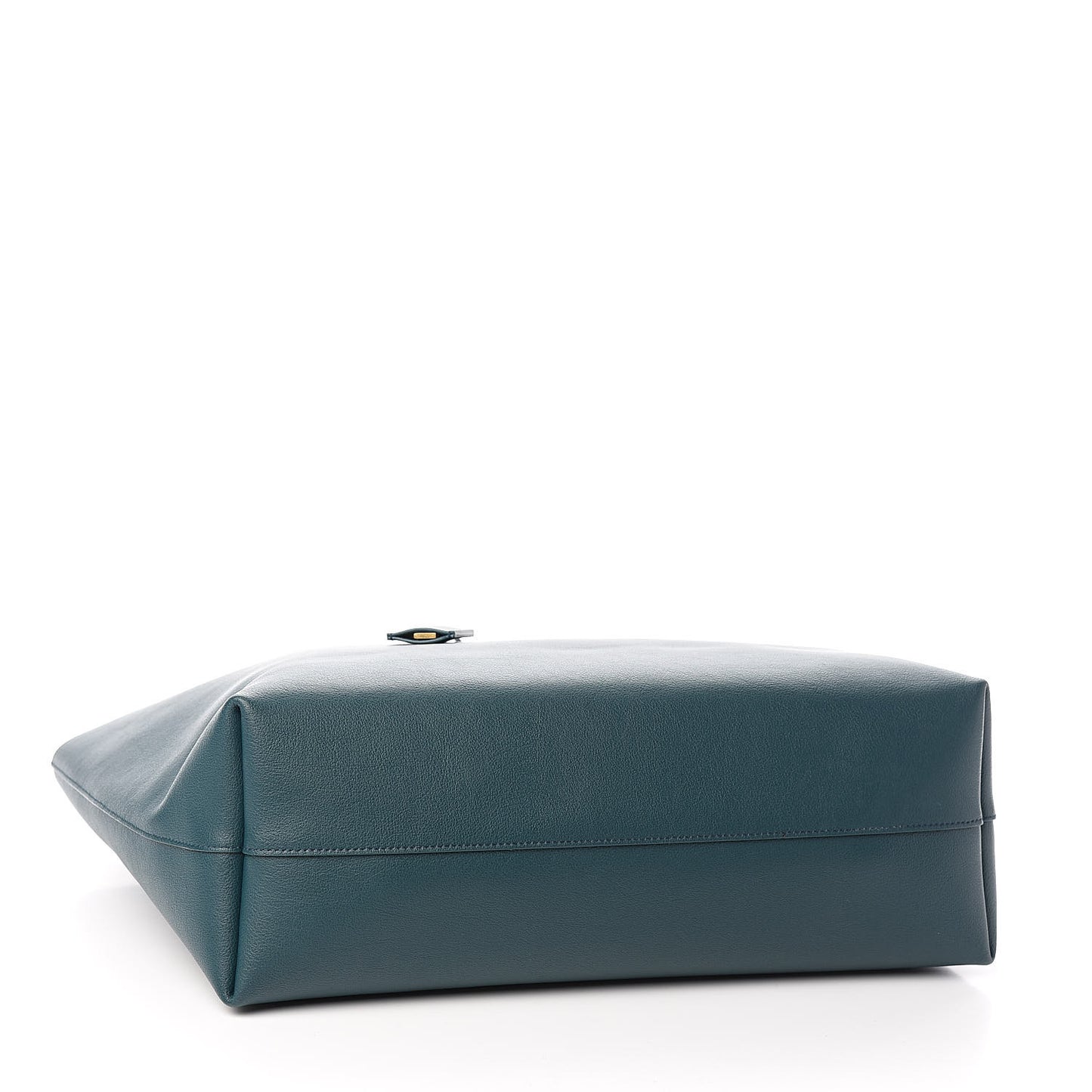 Calfskin Large Shopping Tote Dark Turquoise