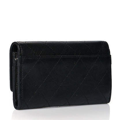 Chanel Calfskin Diamond Stitched CC Wallet Black 3 of 9