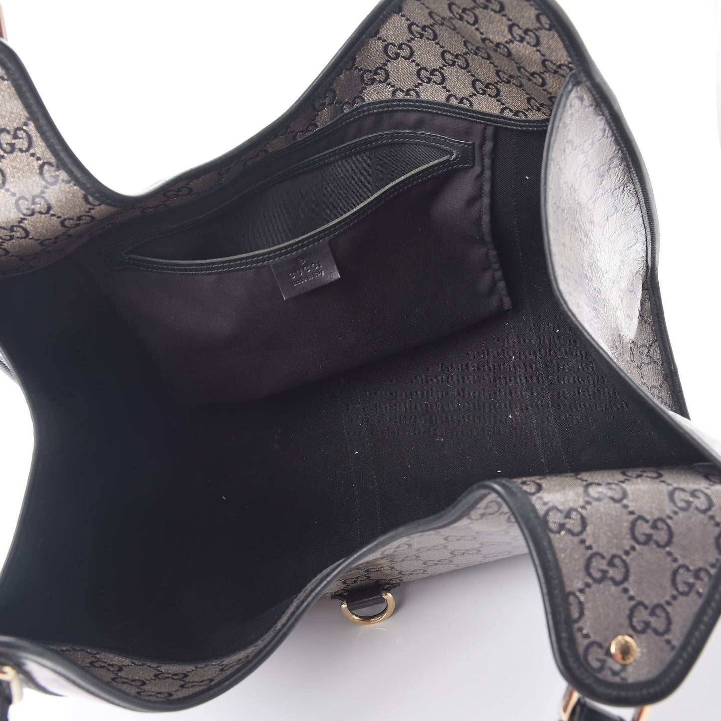 Crystal Monogram Large Joy Shoulder Bag Black