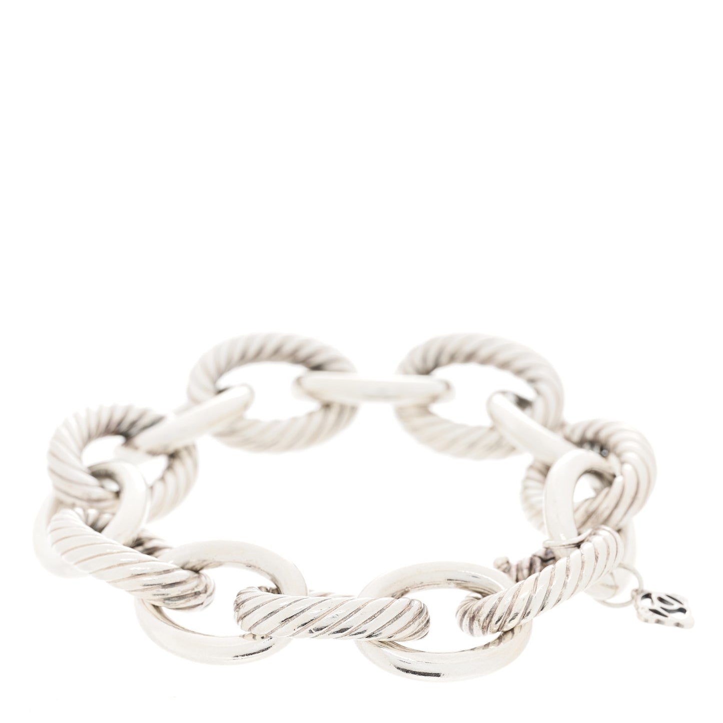 Sterling Silver 17mm Extra Large Oval Link Bracelet