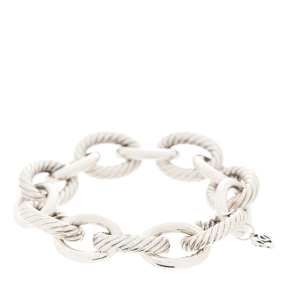 David Yurman Sterling Silver 17mm Extra Large Oval Link Bracelet 2 of 3