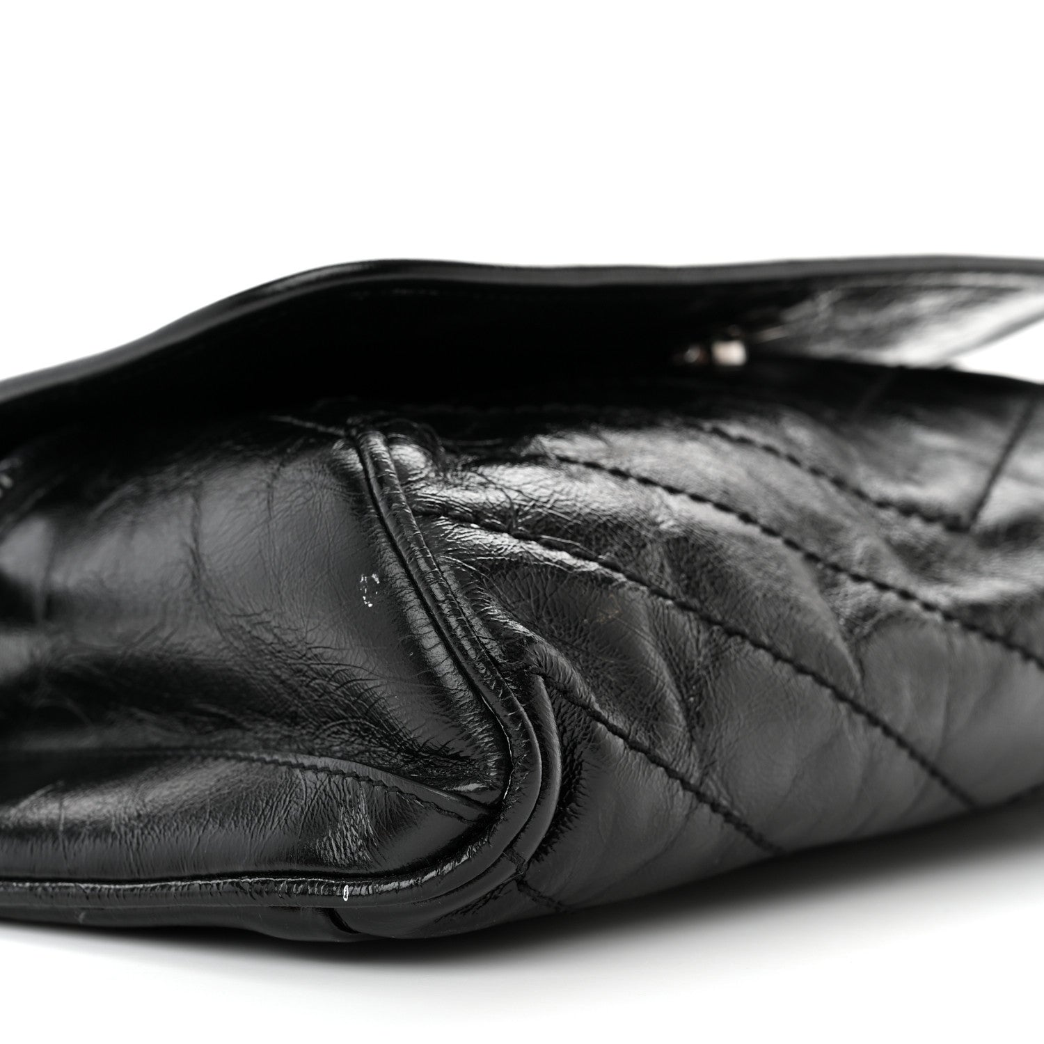 Saint Laurent Crinkled Calfskin Matelasse Monogram Niki Body Bag Black 9 of 10