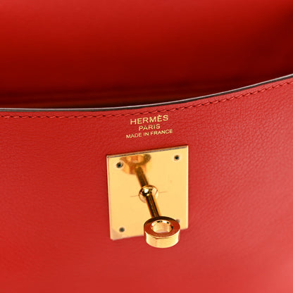 Hermes Evercolor Kelly Retourne 28 Rouge Tomate 6 of 12