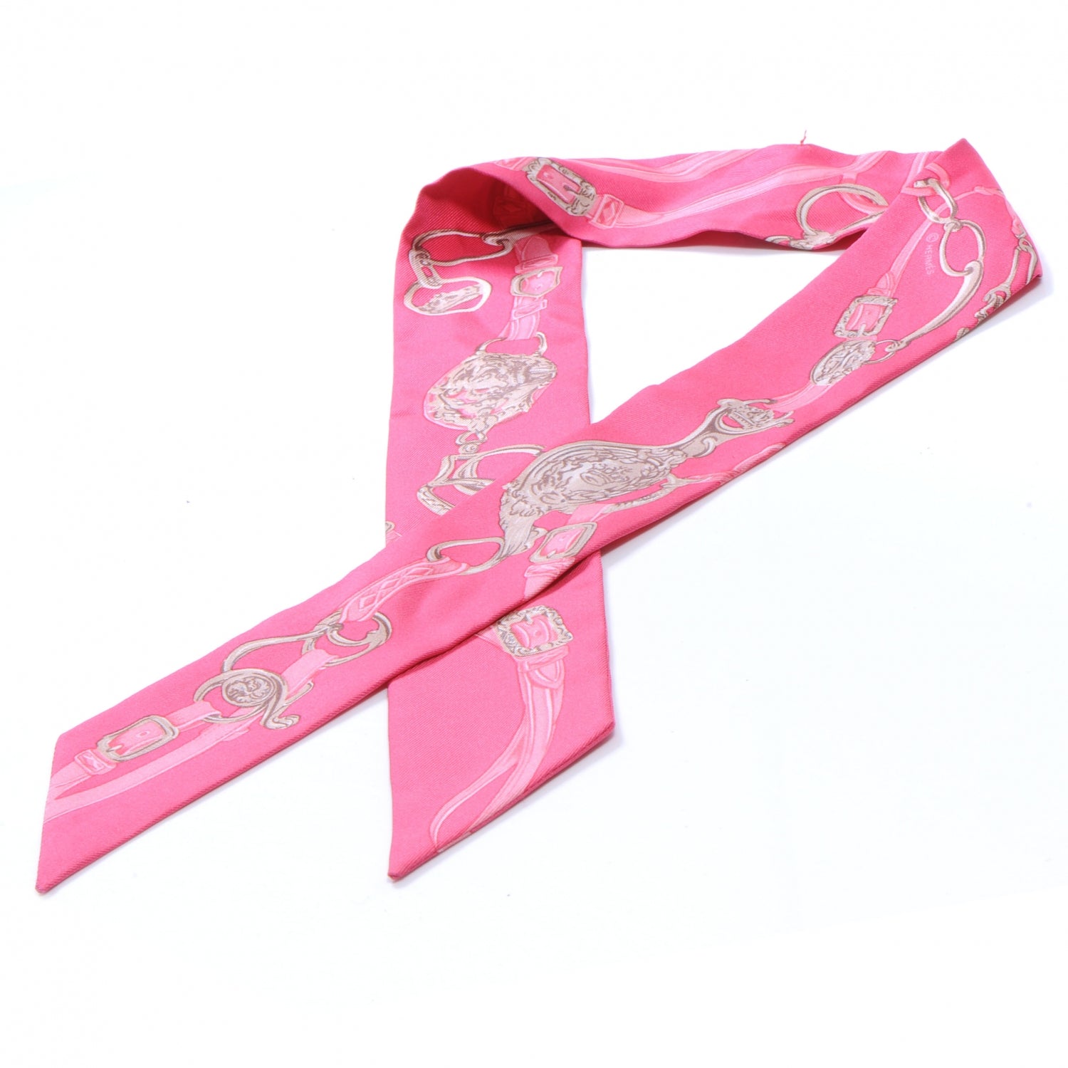 Hermes Silk Brides de Gala Twilly Pink 1 of 4