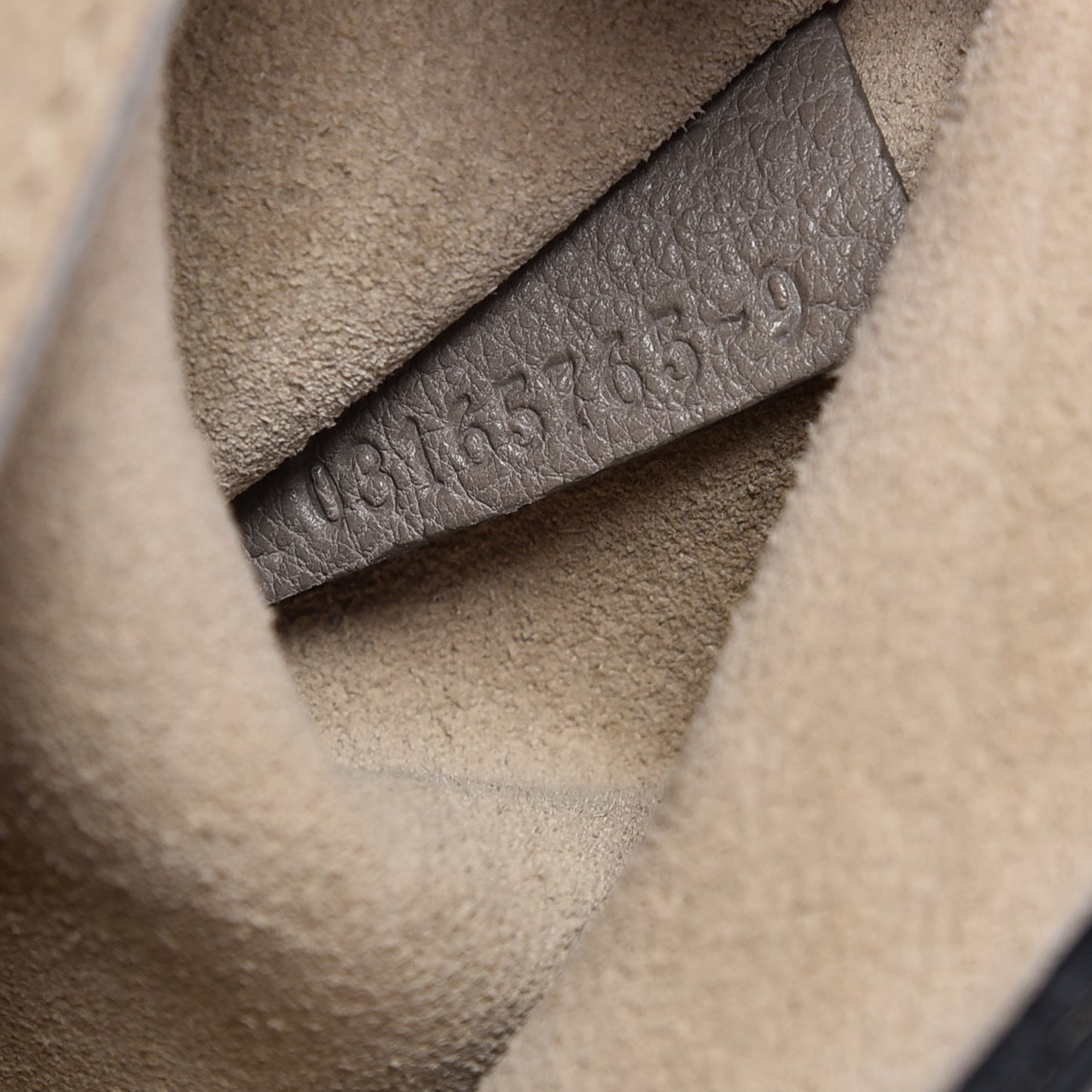Grained Lambskin Mini Drew Shoulder Bag Motty Grey