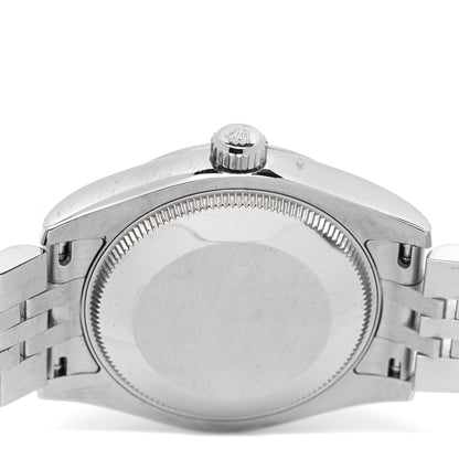 Rolex Stainless Steel 31mm Oyster Perpetual Datejust Watch Rhodium Flowers 178240 4 of 5