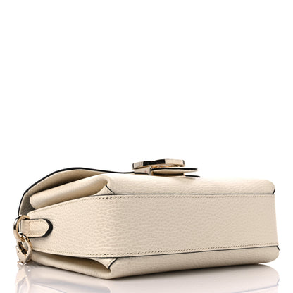 Gucci Dollar Calfskin Interlocking G Crossbody Bag Ivoire 4 of 9