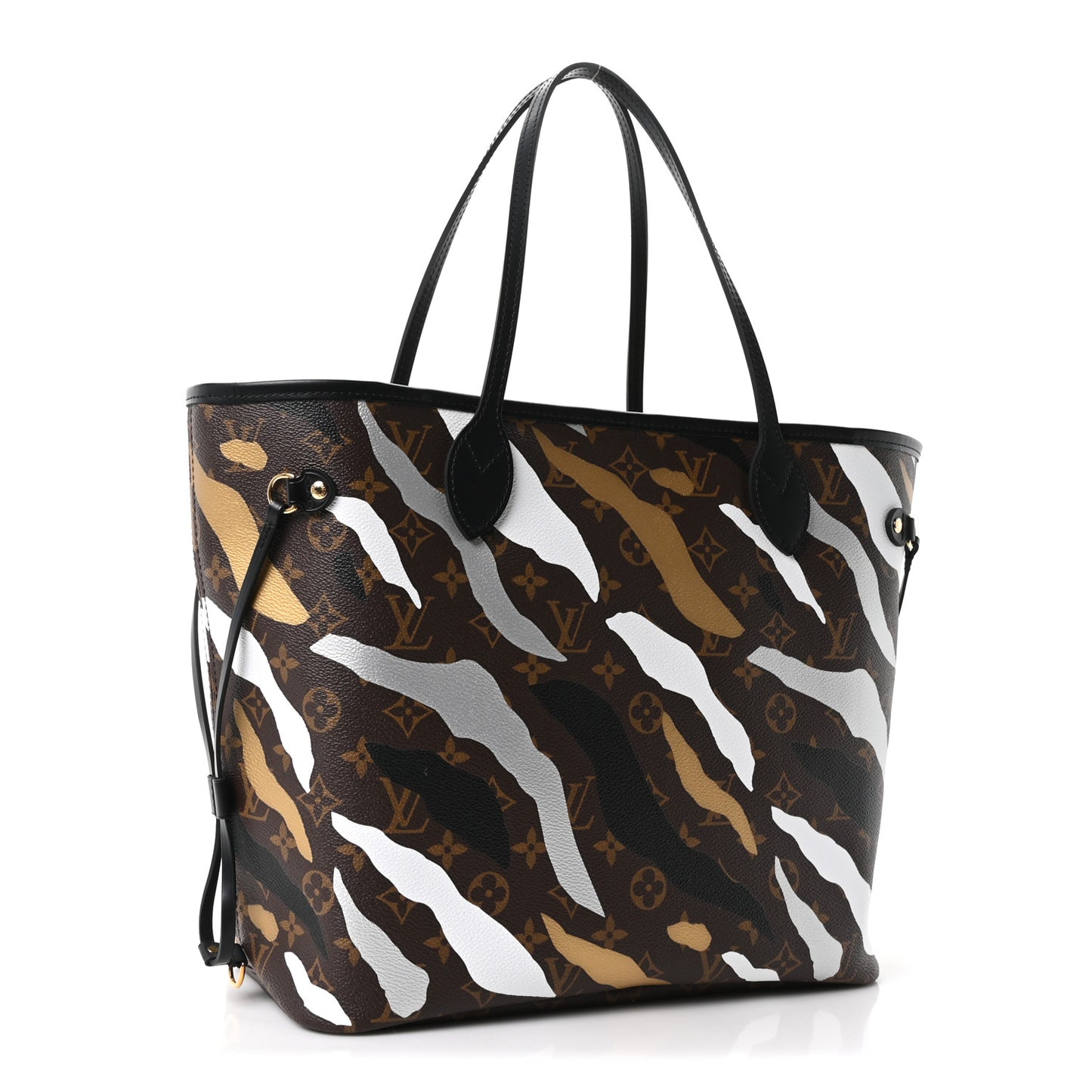 X LOL Monogram Neverfull MM Gold Silver