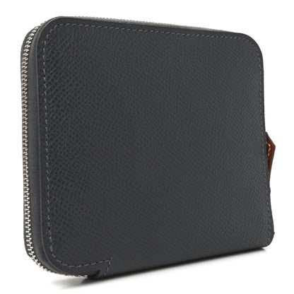 Hermes Epsom Silk'In Compact Wallet Ardoise Brume 3 of 8