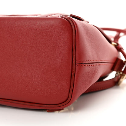Chloe Calfskin Quilted Mini Faye Backpack Dahlia Red 10 of 10