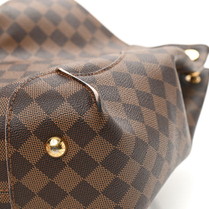 Louis Vuitton Damier Ebene Caissa Hobo Rose Ballerine 8 of 11