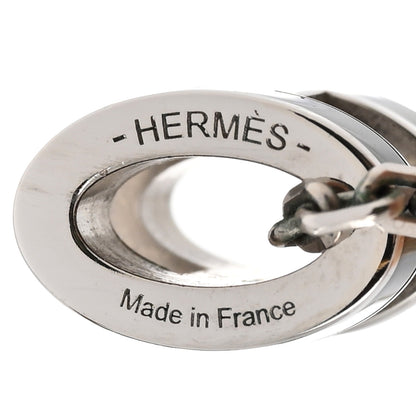 Hermes Lacquered Palladium Mini Pop H Pendant Necklace Black 6 of 9