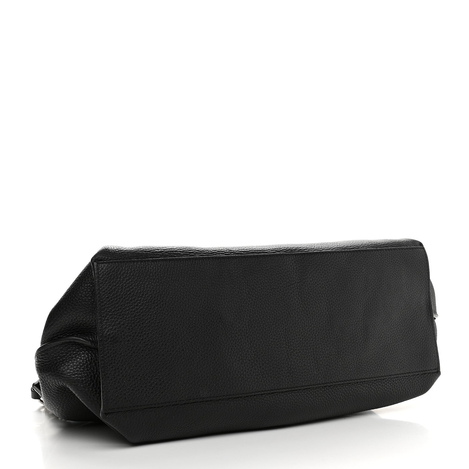 Gucci Pebbled Calfskin Large Bamboo Daily Top Handle Bag Black 4 of 9