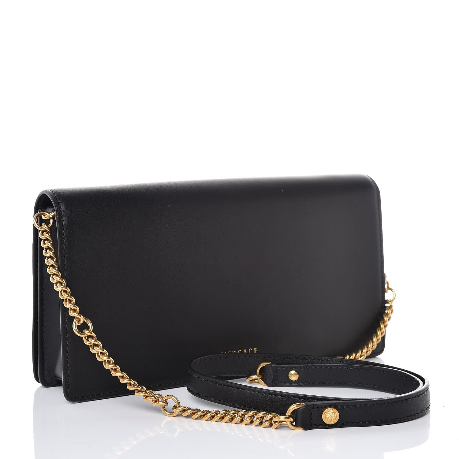 Versace Calfskin Medallion Tribute Crossbody Black 3 of 7