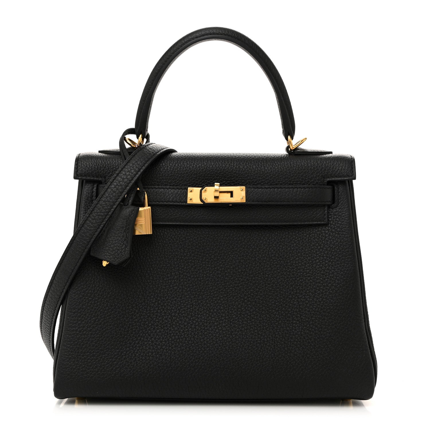 Hermes Togo Kelly Retourne 25 Black 1 of 11