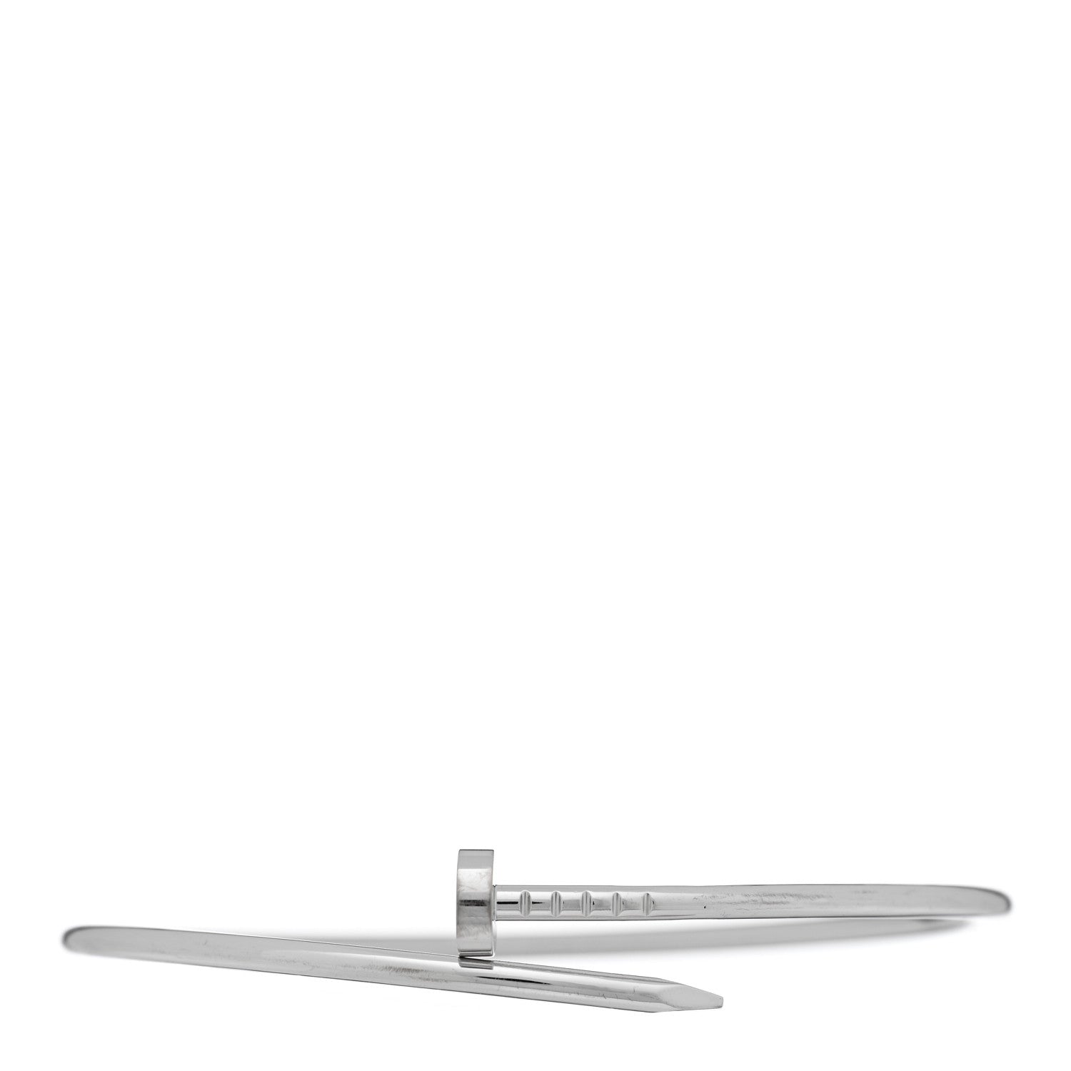 Cartier 18K White Gold Small Juste Un Clou Bracelet 19 1 of 4