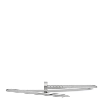 Cartier 18K White Gold Small Juste Un Clou Bracelet 19 1 of 4