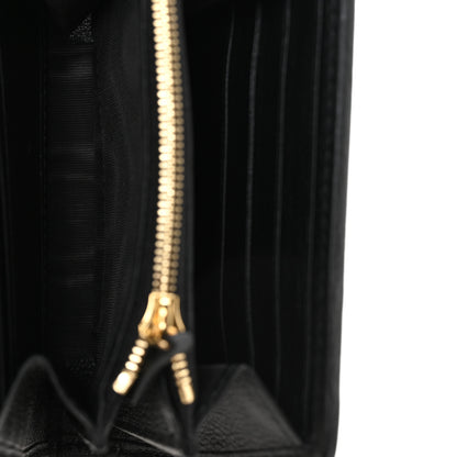 Gucci Roxy Calfskin Medium Blondie Chain Wallet Black 5 of 10