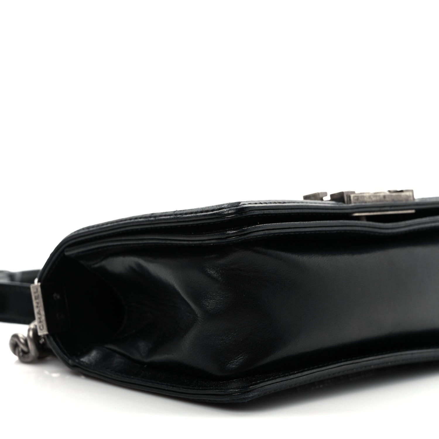 Chanel Calfskin Crystal Studded Small Studded Boy Flap Black 9 of 12