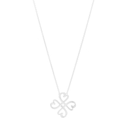 Tiffany Sterling Silver Paloma Picasso Loving Hearts Pendant Necklace 1 of 6