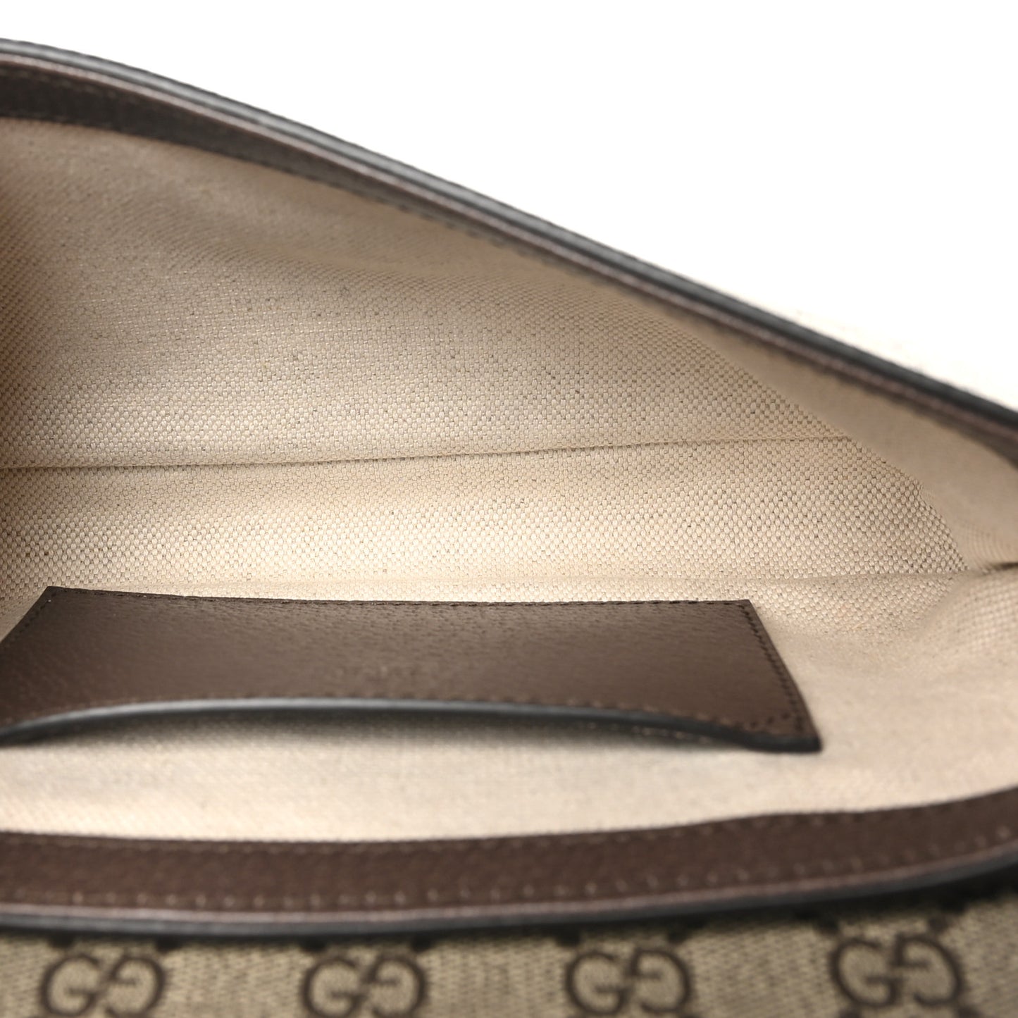 GG Supreme Monogram Textured Dollar Calfskin Web Mini Ophidia Envelope Shoulder Bag Beige Ebony New Acero