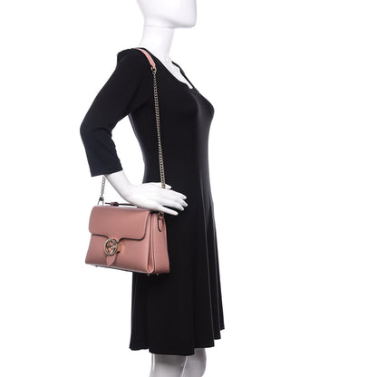 Gucci Dollar Calfskin Interlocking G Top Handle Shoulder Bag Soft Pink 2 of 10
